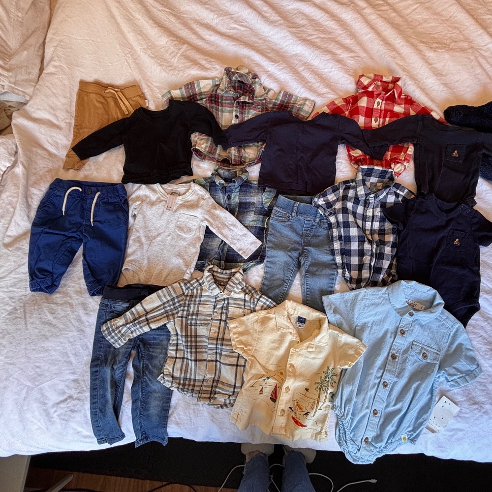 Baby Boy Bundle (gap, noppies, old navy, george, little earthling)